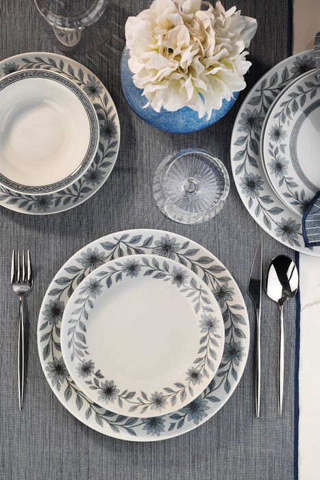 Hermia Juego de Cena de Porcelana de 24 Piezas